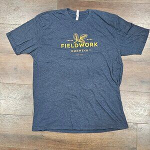 XL Blue-Gray Fieldwork Brewing T-Shirt